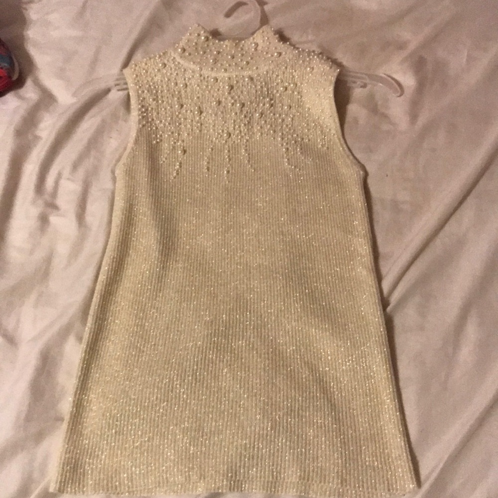 Pearled Halter Top